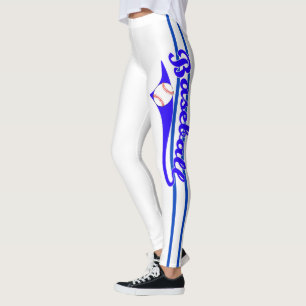 Texto De Baseball Com Leggings De Impressão De Est