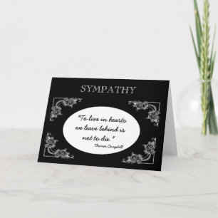 Texto de Cartões de condolências a personalizar