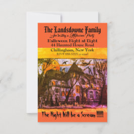 Texto de Dia das Bruxas de Mansão Assombrada Spook