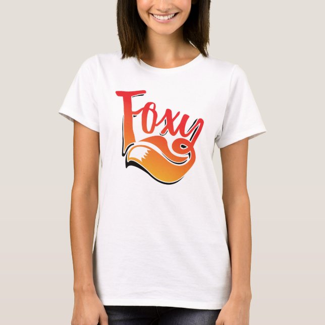 Texto de foxy em t-shirt (Frente)