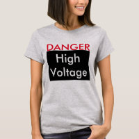Texto de humor de camisetas engraçadas perigo alta