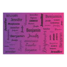 Texto de Nome Personalizado Gradação de Pêssego Ro