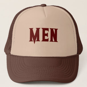Texto de Tan e Brown MEN com Legal Boné de Chapéu