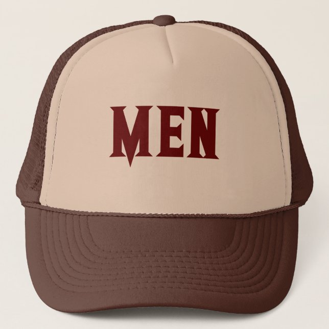 Texto de Tan e Brown MEN com Legal Boné de Chapéu  (Frente)