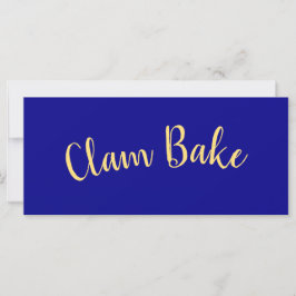 Texto divertido do Rico do CLAM Texto azul real Fu