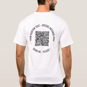 Texto do Código QR e Camiseta T do Promocional de 