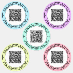 Texto do Código QR e Promocional de Etiquetas de C