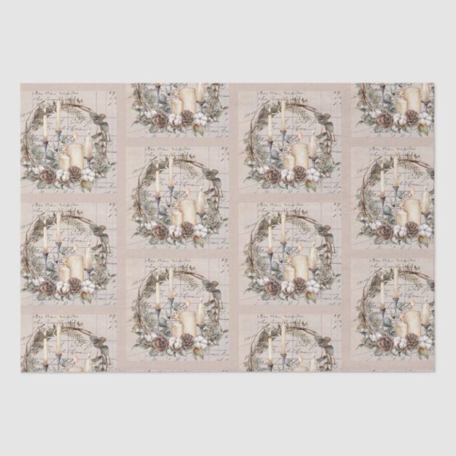 Texto do Conjunto de Papel Tecidos 2 Tema de Vinta (Frente )