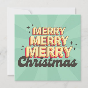 Texto do estilo do retrô Feliz de Natal