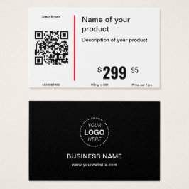 Texto do logotipo comercial simples e etiquetas de