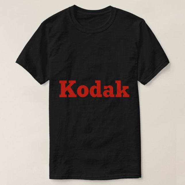 Texto do logotipo Kodak retroativo apenas T-Shirt  (Frente do Design)
