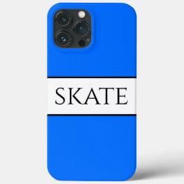 Texto do SKATE de tiras brancas largas e brilhante