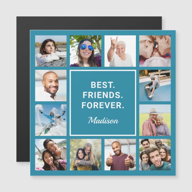 Texto e cor personalizados das suas fotos (Frente/Verso)