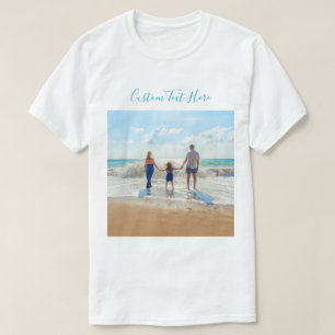 Texto Fotográfico personalizado T-Shirt Your Desig
