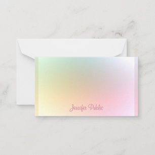 Texto manuscrito com texto moderno Modelo colorido