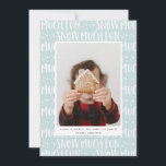 Texto moderno do roteiro de fotos muito divertido<br><div class="desc">Cartão de feriado moderno com texto de foto alegre. A cor do backer pode ser alterada para se adequar à sua fotografia. Uma coleção divertida de férias de inverno.</div>