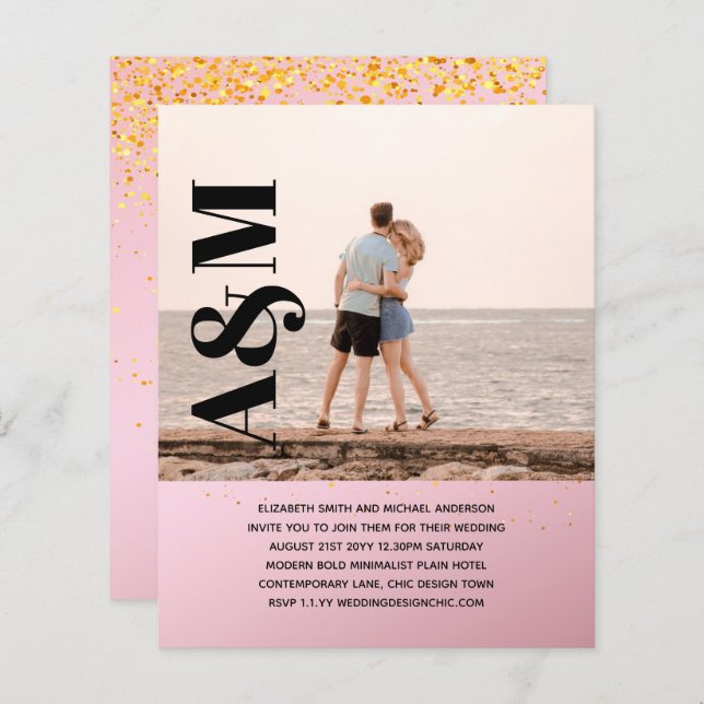 TEXTO NEGRITO FOTO DE Festa de noivado DO ORÇAMENT (Frente/Verso)