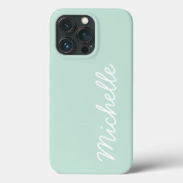 Texto ou Nome Cursivo Personalizado Verde e Branco