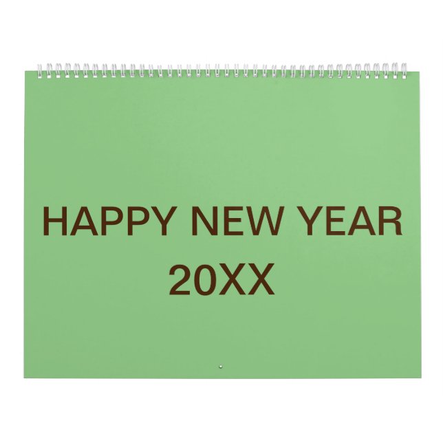 Texto personalizado atualizado Calendário do logot (Capa)