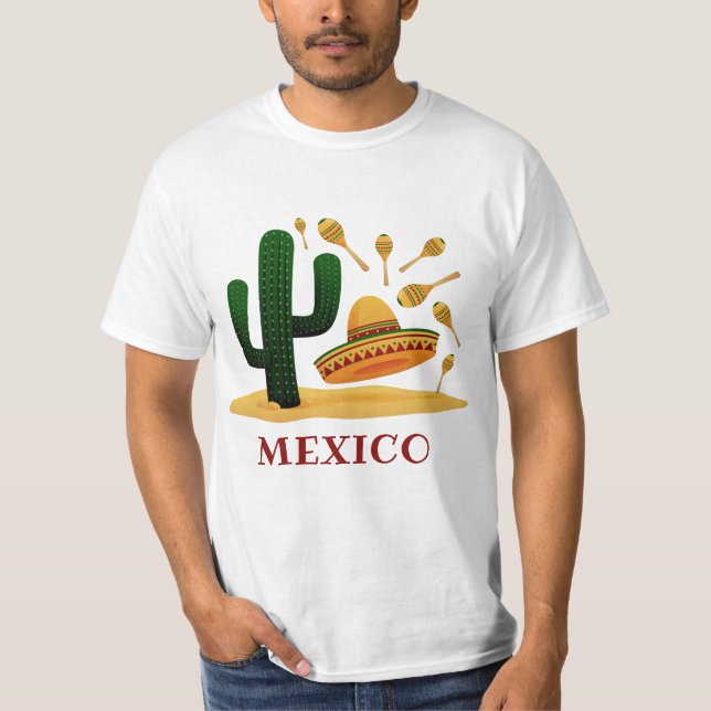 Texto personalizado Camisas e jaquetas do MÉXICO (Frente)
