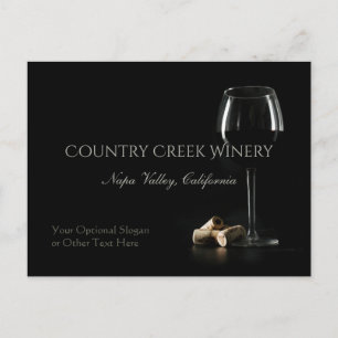 Texto personalizado Cartão postal Winery / coquet