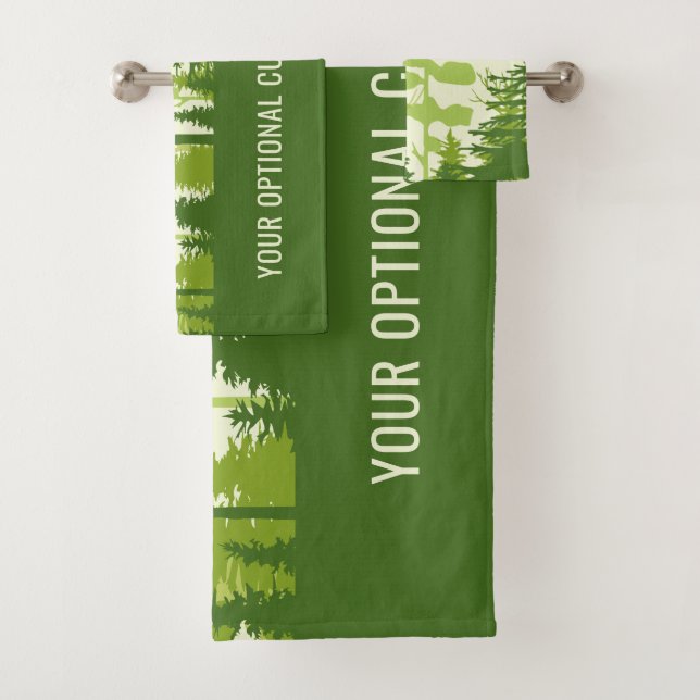 Texto personalizado Conjunto de toalhas da Florest (Insitu)