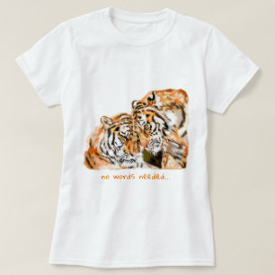 Texto Personalizado Da Camisa T Do Tigre Do casal