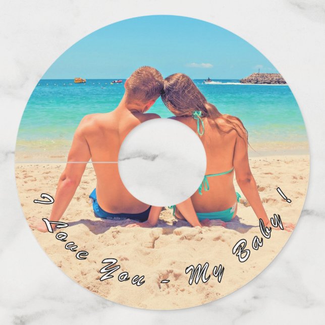 Texto Personalizado Da Etiqueta De Vidro Do Vinho  (Verso)