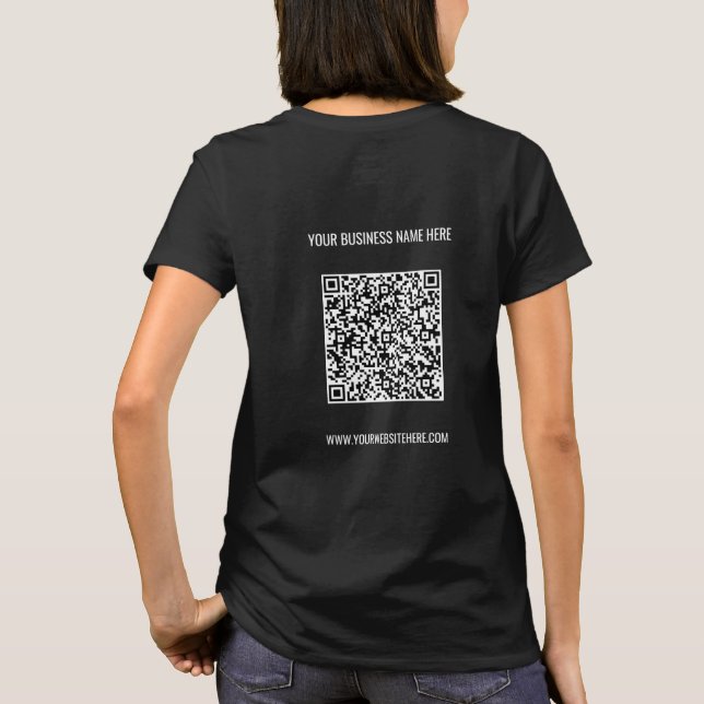 Texto personalizado da sua T-Shirt da empresa com  (Verso)