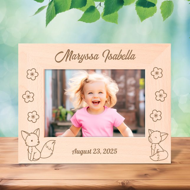 Texto Personalizado de 2 Fotos e Flores de Cartoon (Criador carregado)