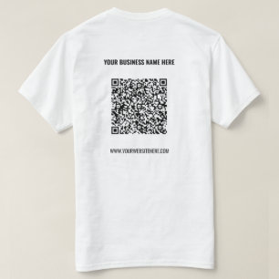 Texto personalizado de Camisa QR - Promocional com