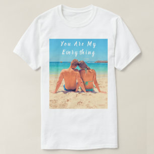 Texto personalizado de camiseta fotográfica - Você