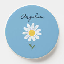 Texto Personalizado de Caractere Floral de Daisy d