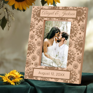 Texto Personalizado De Casamento De Girassol