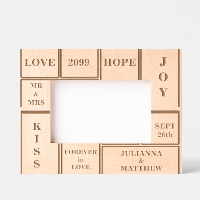 Texto Personalizado de Casamento ou Aniversário 6x (Front)