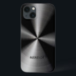 Texto personalizado de padrão metálico preto sem m<br><div class="desc">Padrão de aço inoxidável brilhante preto. Não é um metal real,  mas uma imagem dele. Disponível em outros produtos</div>