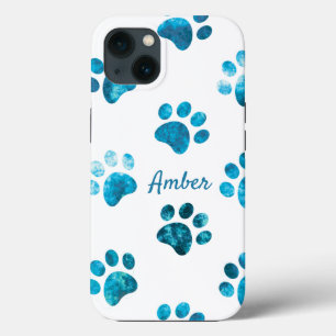 Texto Personalizado de Turquesa Branco com Impress