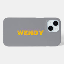 Texto personalizado desbotado amarelo em cinza