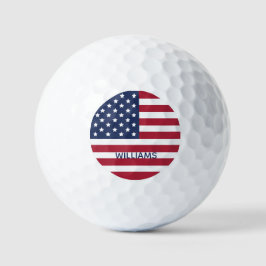 Texto Personalizado do dia 4 de julho do USA Flag 