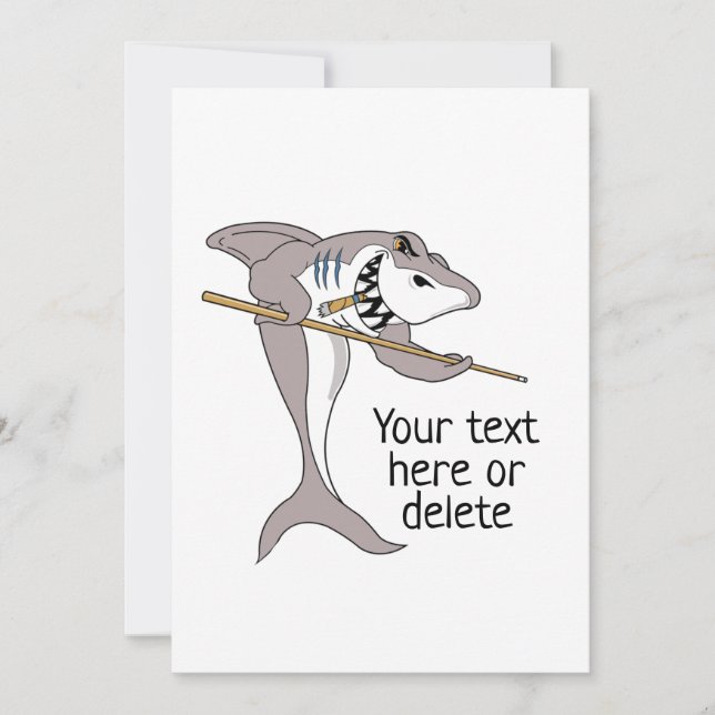 Texto Personalizado do Tubarão de piscina (Frente)