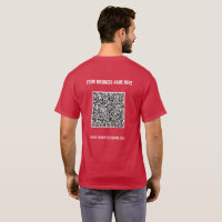 Texto personalizado e cores T-Shirt com informaçõe