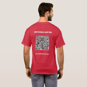 Texto personalizado e cores T-Shirt com informaçõe