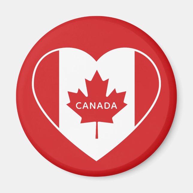 Texto personalizado Íman de amor CANADA (Frente)