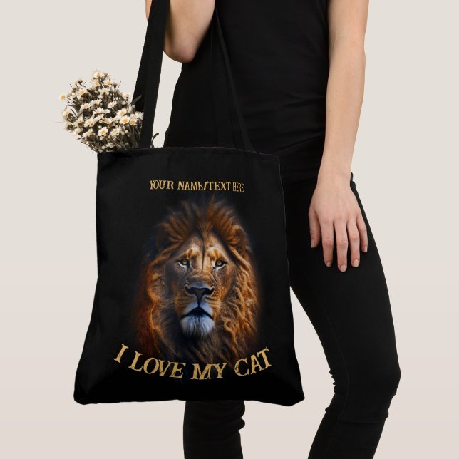 Texto Personalizado Personalizado Da Marca Tote "I (Close Up)