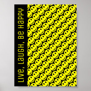 Texto Personalizado poster Happy Smiling Faces