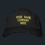 Texto personalizado que bordou o Boné das suas cor<br><div class="desc">Escolha Fontes e Cores - Design o seu próprio Promocional bordado personalizado de beisebol comercial com texto personalizado - Adicione seu texto - Nome - Empresa / Número / Carta / Slogan - Tagline / ou site, telefone, e-mail, identificador de mídia social, endereço, logotipo - Escolha sua cor / tamanho...</div>