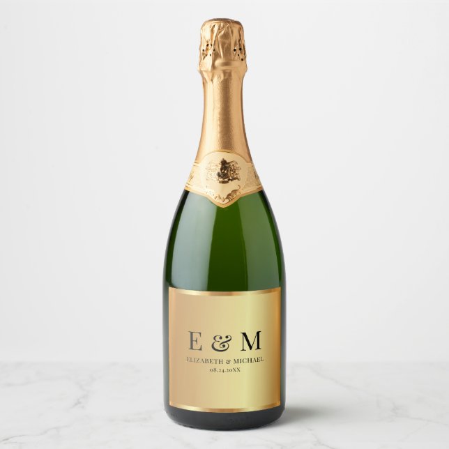 Texto Personalizado Salve a Data Glamour Ouro Inic (Frente)