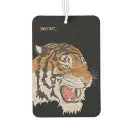 Texto personalizado Tiger aquarela trabalho de art