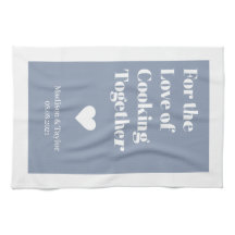 Texto personalizado, toalha da cozinha LOVE