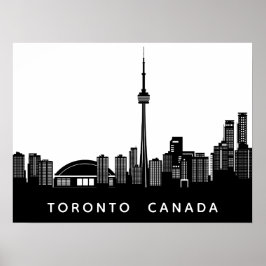 Texto personalizado Toronto Silhouette poster